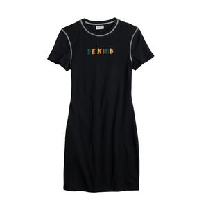 New Be Kind Embroidered Shirtdress